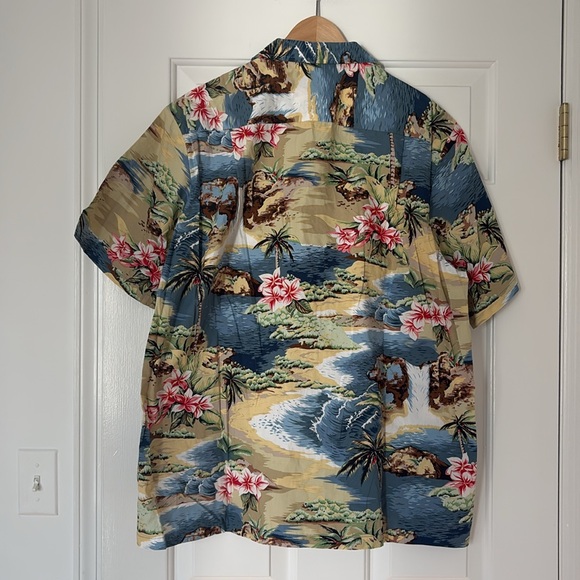 VTG Hawaiian Shirt beach scene authentic Made in Hawaii XL or L single stitch - Picture 3 of 7